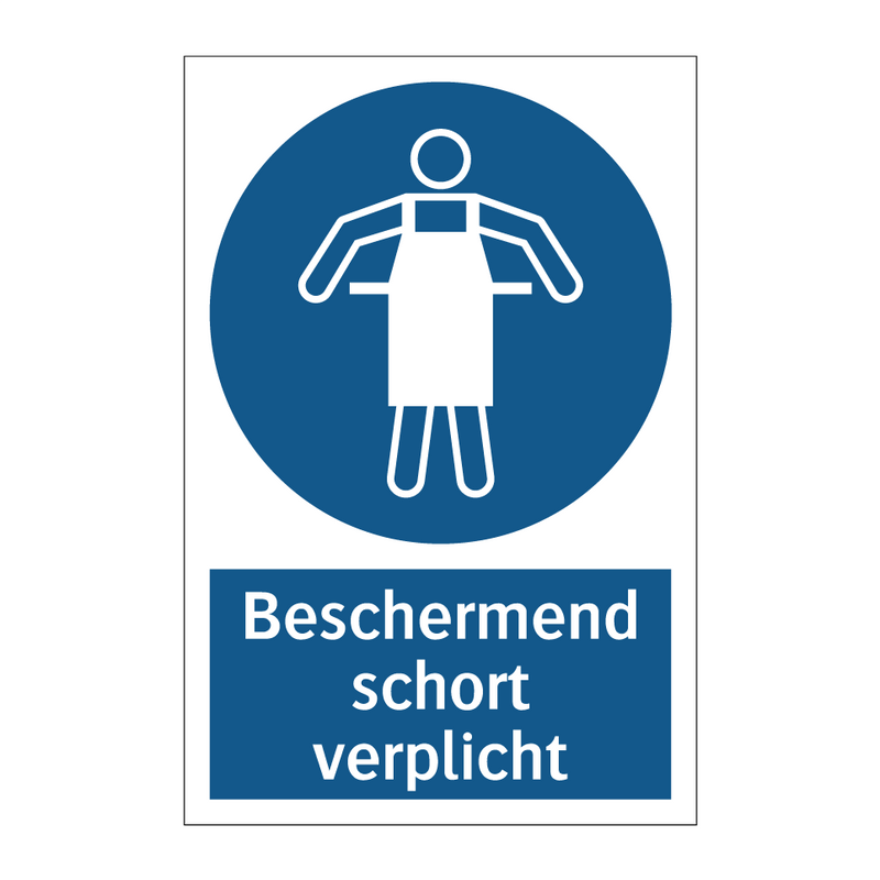 Beschermend schort verplicht & Beschermend schort verplicht & Beschermend schort verplicht