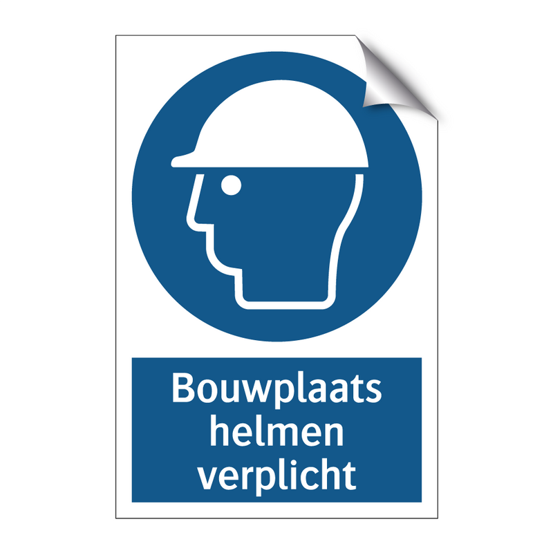 Bouwplaats helmen verplicht & Bouwplaats helmen verplicht & Bouwplaats helmen verplicht