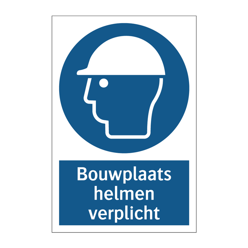 Bouwplaats helmen verplicht & Bouwplaats helmen verplicht & Bouwplaats helmen verplicht