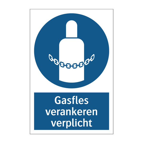 Gasfles verankeren verplicht & Gasfles verankeren verplicht & Gasfles verankeren verplicht