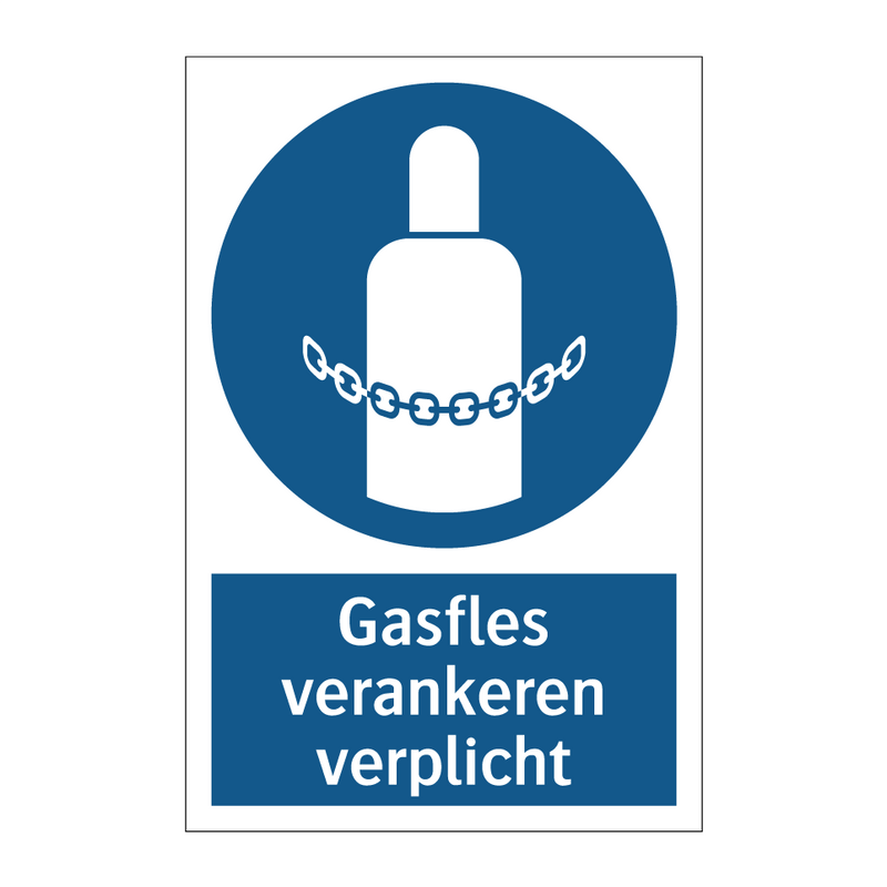 Gasfles verankeren verplicht & Gasfles verankeren verplicht & Gasfles verankeren verplicht