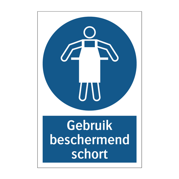 Gebruik beschermend schort & Gebruik beschermend schort & Gebruik beschermend schort