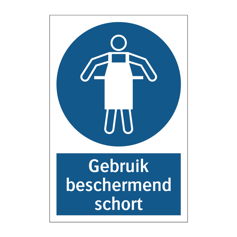 Gebruik beschermend schort & Gebruik beschermend schort & Gebruik beschermend schort