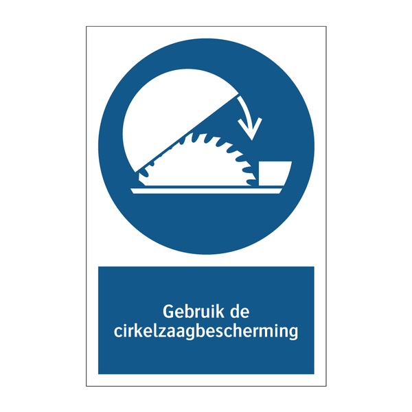 Gebruik de cirkelzaagbescherming & Gebruik de cirkelzaagbescherming