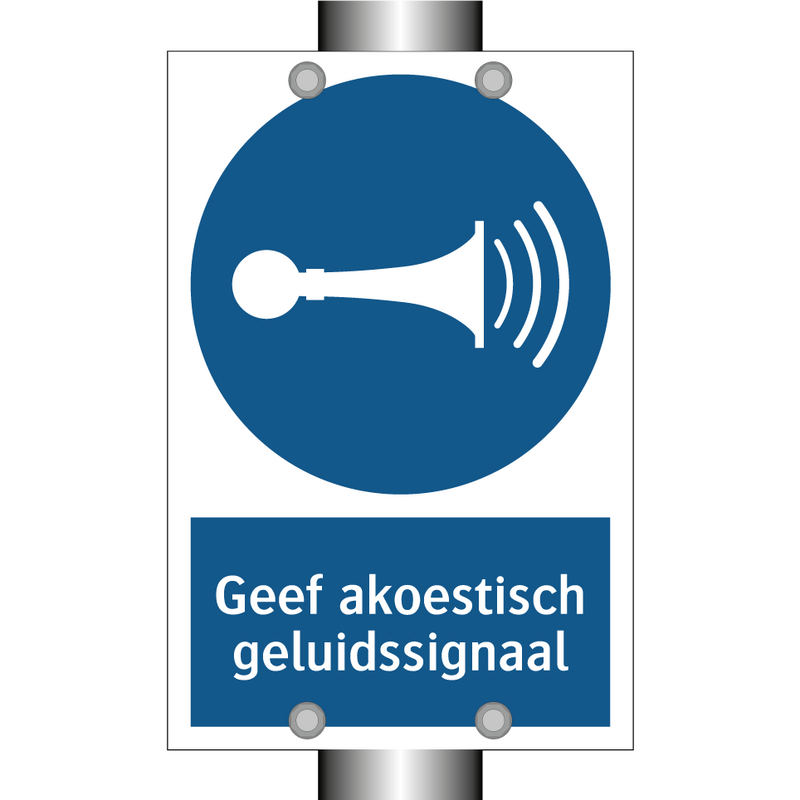 Geef akoestisch geluidssignaal & Geef akoestisch geluidssignaal & Geef akoestisch geluidssignaal