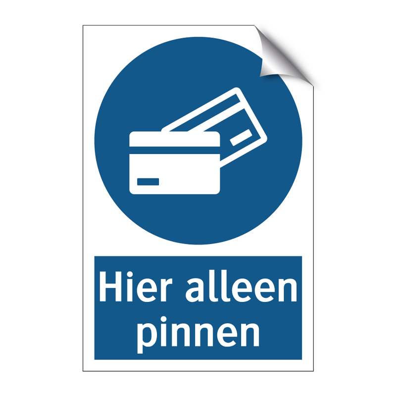 Hier alleen pinnen & Hier alleen pinnen & Hier alleen pinnen & Hier alleen pinnen