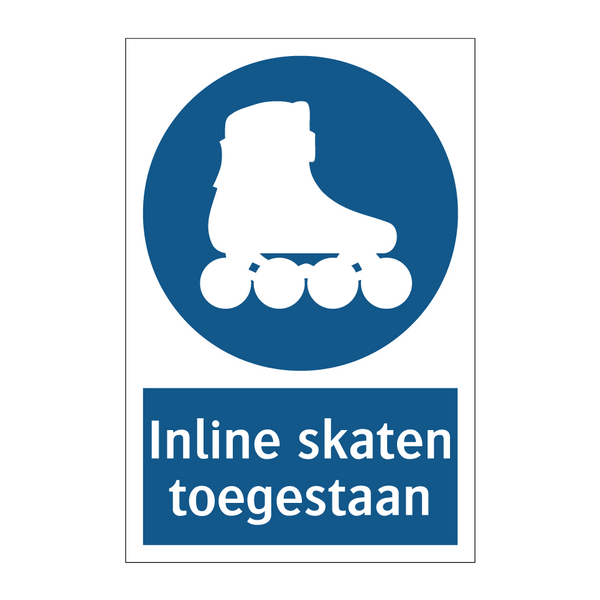 Inline skaten toegestaan & Inline skaten toegestaan & Inline skaten toegestaan