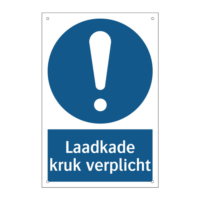 Laadkade kruk verplicht & Laadkade kruk verplicht & Laadkade kruk verplicht