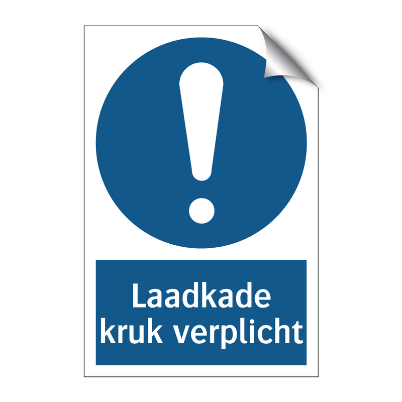 Laadkade kruk verplicht & Laadkade kruk verplicht & Laadkade kruk verplicht