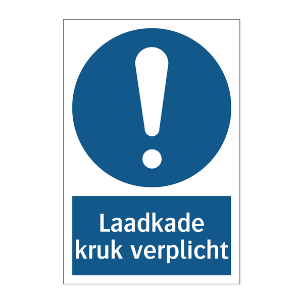 Laadkade kruk verplicht & Laadkade kruk verplicht & Laadkade kruk verplicht