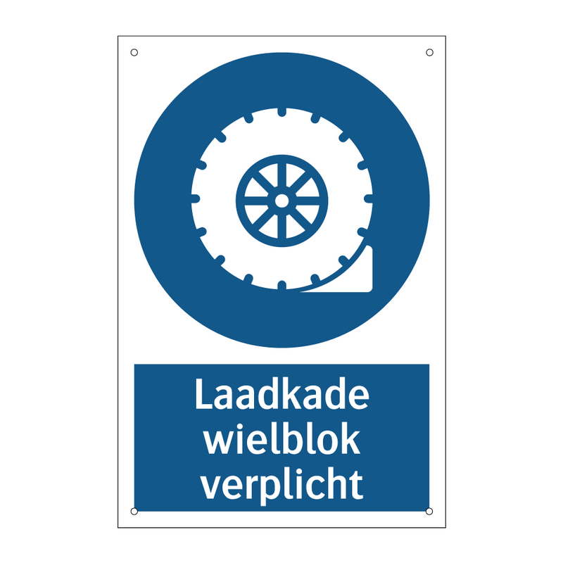 Laadkade wielblok verplicht & Laadkade wielblok verplicht & Laadkade wielblok verplicht