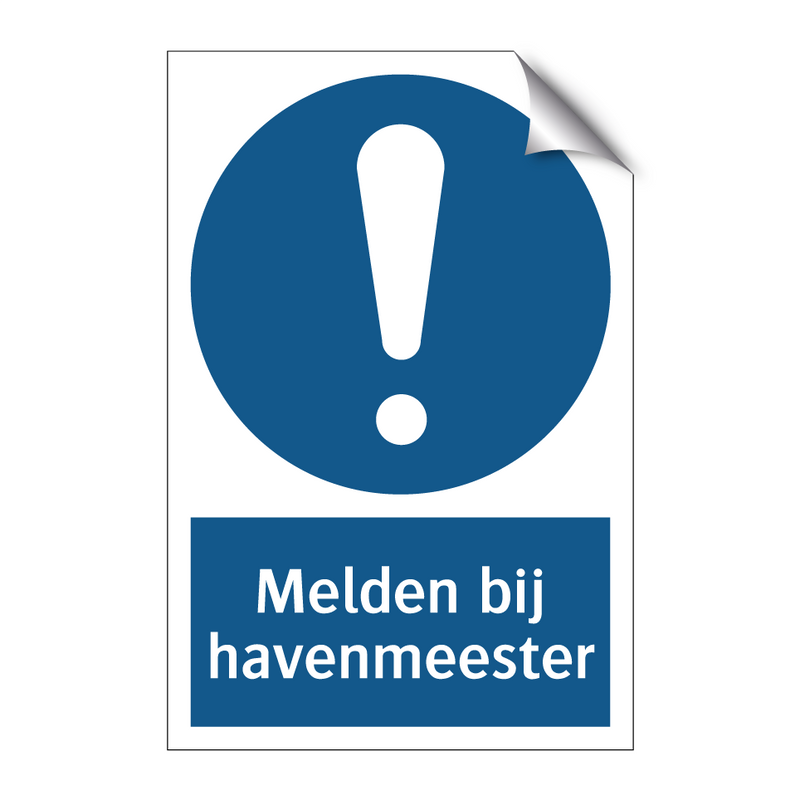 Melden bij havenmeester & Melden bij havenmeester & Melden bij havenmeester