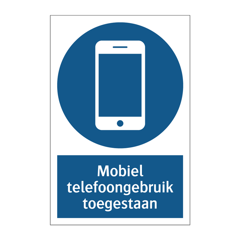 Mobiel telefoongebruik toegestaan & Mobiel telefoongebruik toegestaan