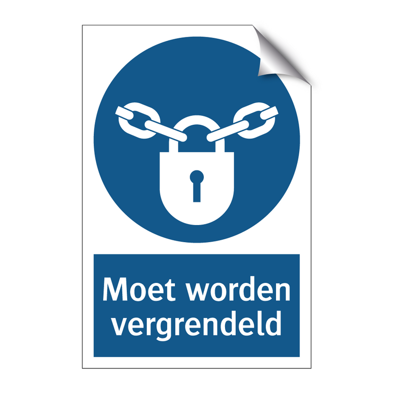 Moet worden vergrendeld & Moet worden vergrendeld & Moet worden vergrendeld