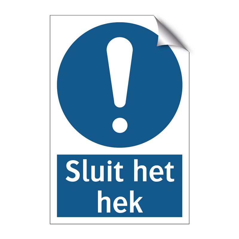 Sluit het hek & Sluit het hek & Sluit het hek & Sluit het hek