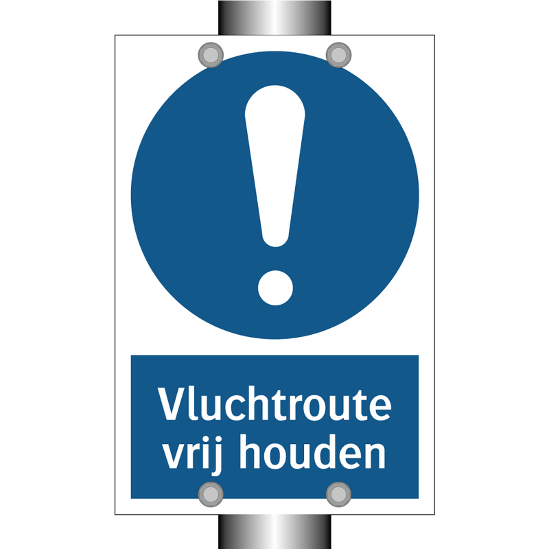 Vluchtroute vrij houden & Vluchtroute vrij houden & Vluchtroute vrij houden