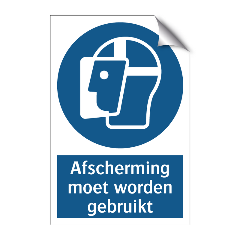 Afscherming moet worden gebruikt & Afscherming moet worden gebruikt