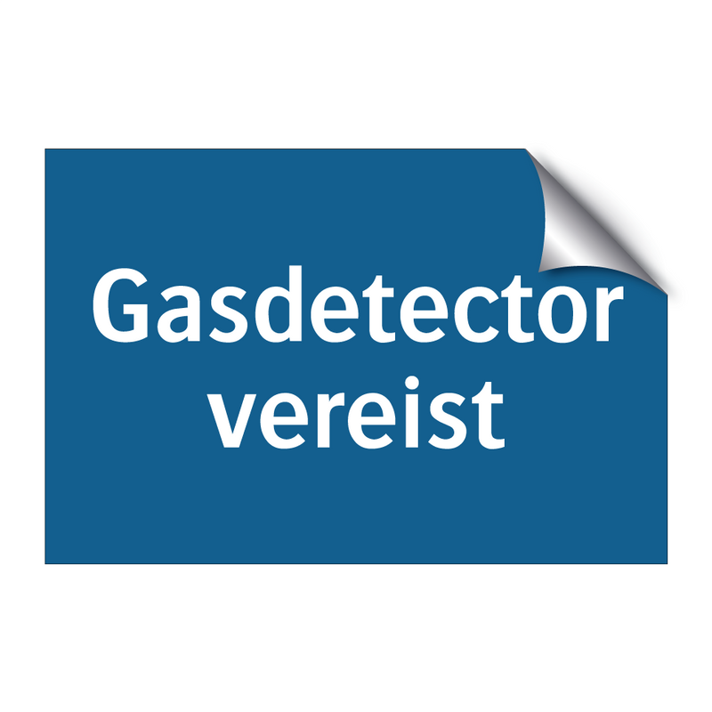 Gasdetector vereist & Gasdetector vereist & Gasdetector vereist & Gasdetector vereist