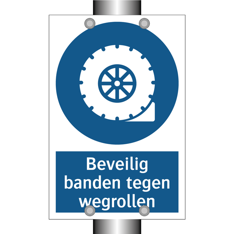 Beveilig banden tegen wegrollen & Beveilig banden tegen wegrollen & Beveilig banden tegen wegrollen