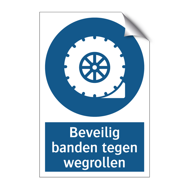 Beveilig banden tegen wegrollen & Beveilig banden tegen wegrollen & Beveilig banden tegen wegrollen