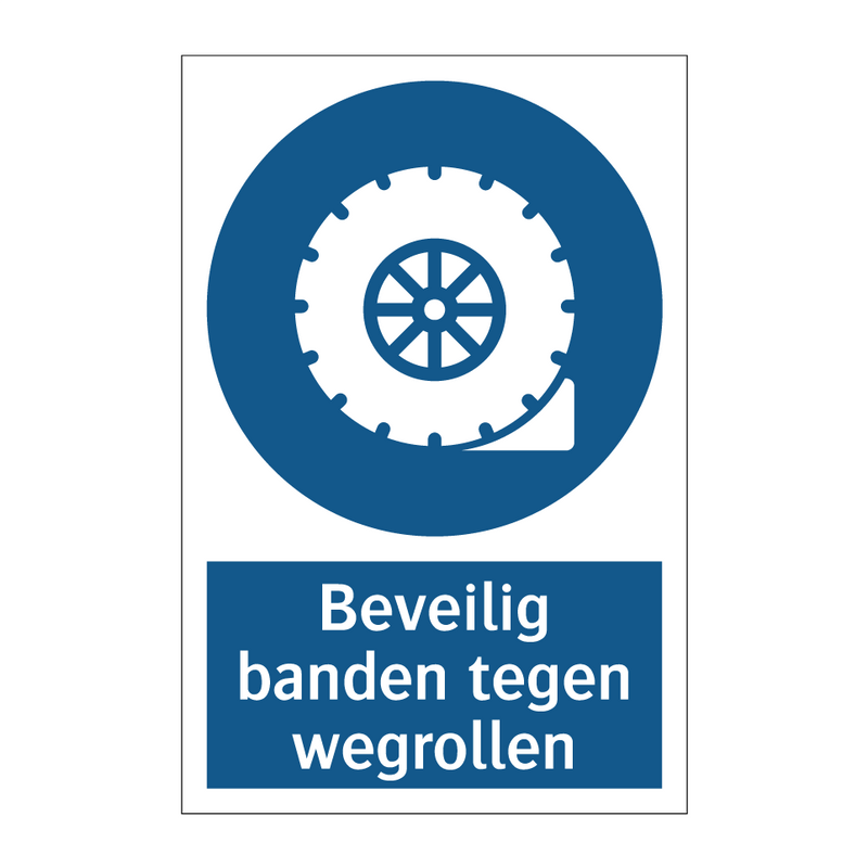 Beveilig banden tegen wegrollen & Beveilig banden tegen wegrollen & Beveilig banden tegen wegrollen