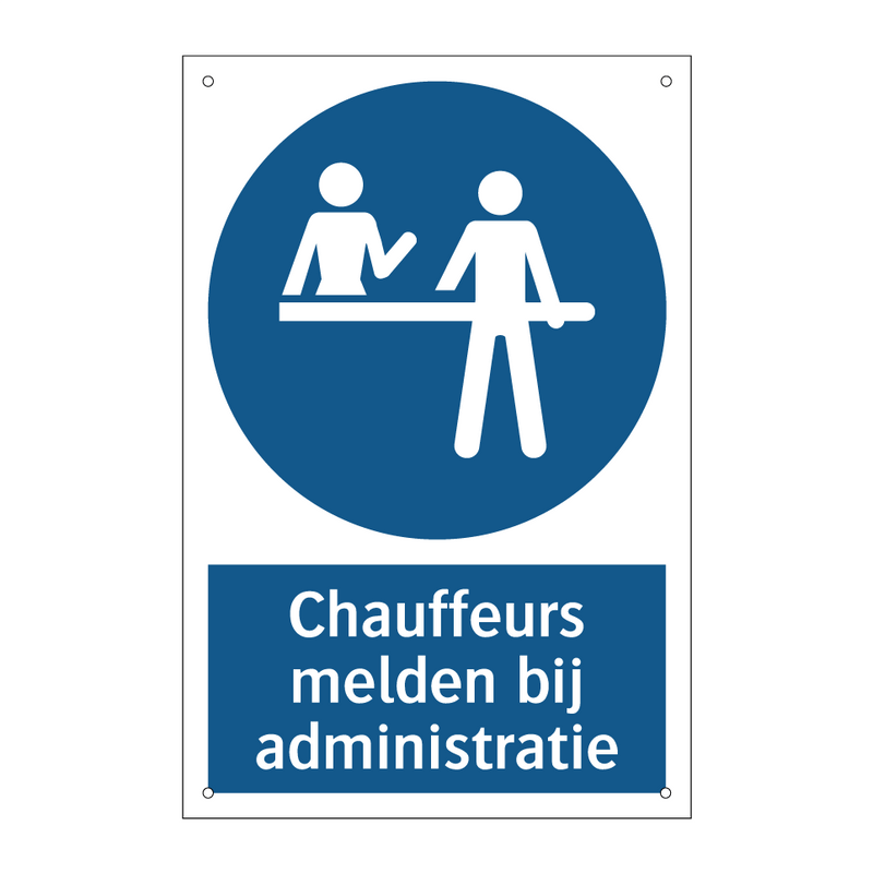 Chauffeurs melden bij administratie & Chauffeurs melden bij administratie