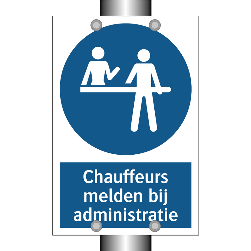 Chauffeurs melden bij administratie & Chauffeurs melden bij administratie