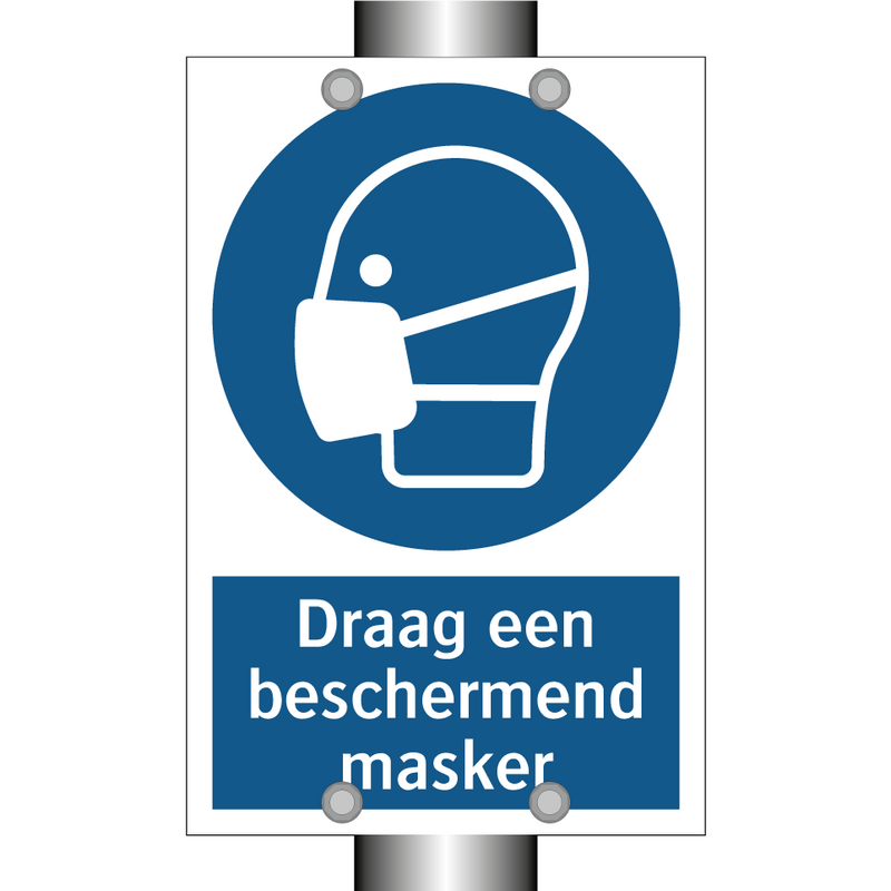 Draag een beschermend masker & Draag een beschermend masker & Draag een beschermend masker