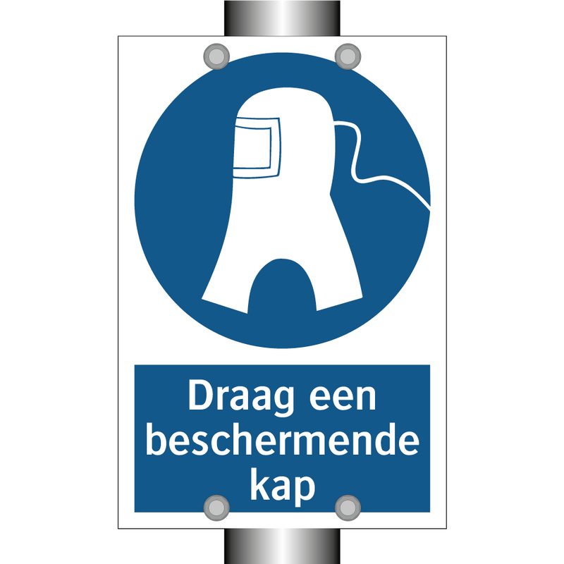 Draag een beschermende kap & Draag een beschermende kap & Draag een beschermende kap