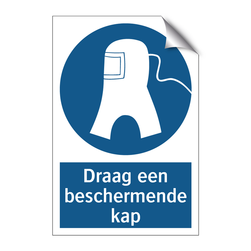 Draag een beschermende kap & Draag een beschermende kap & Draag een beschermende kap