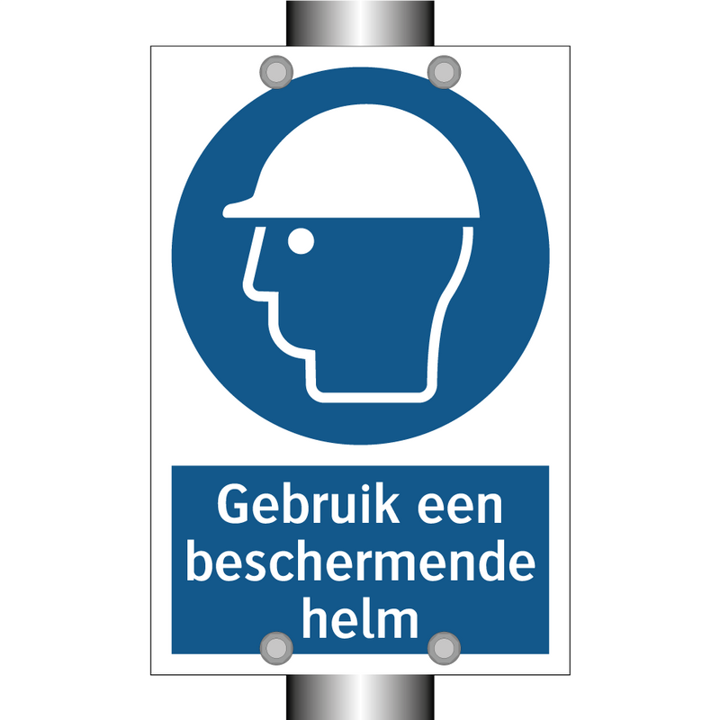 Gebruik een beschermende helm & Gebruik een beschermende helm & Gebruik een beschermende helm