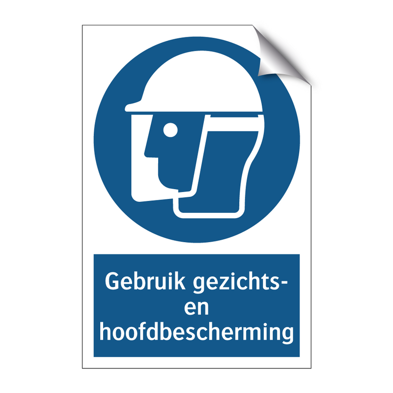 Gebruik gezichts- en hoofdbescherming & Gebruik gezichts- en hoofdbescherming