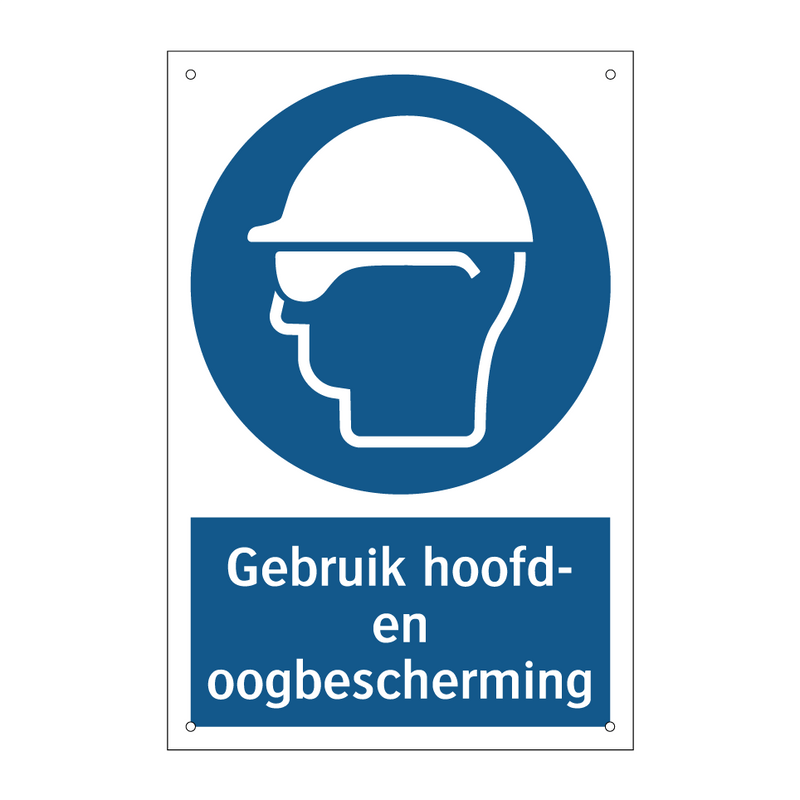 Gebruik hoofd- en oogbescherming & Gebruik hoofd- en oogbescherming