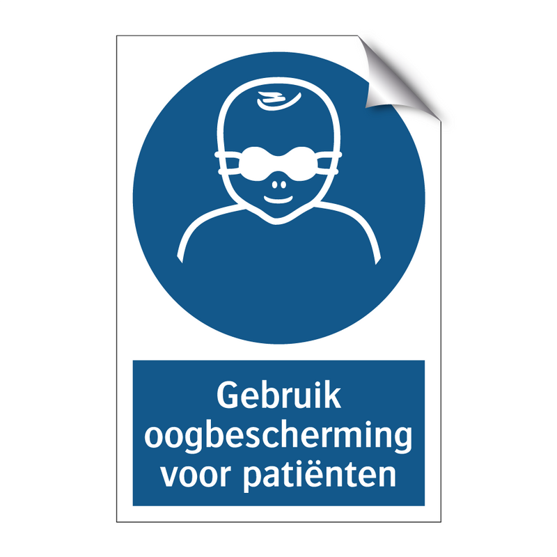 Gebruik oogbescherming voor patiënten & Gebruik oogbescherming voor patiënten