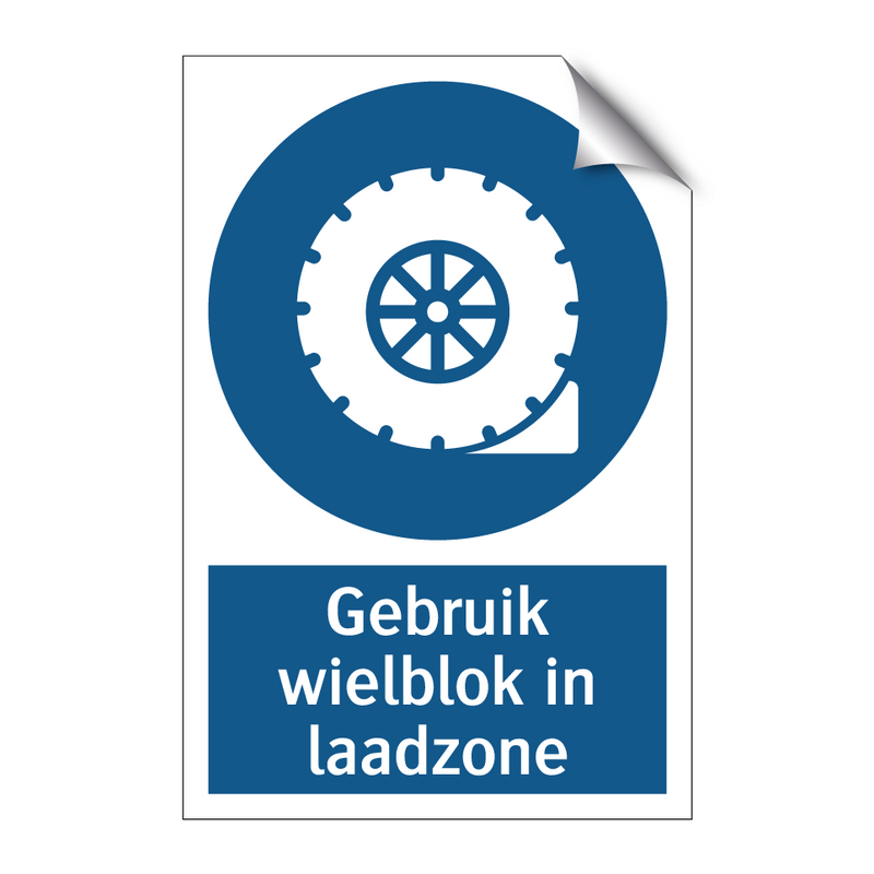 Gebruik wielblok in laadzone & Gebruik wielblok in laadzone & Gebruik wielblok in laadzone