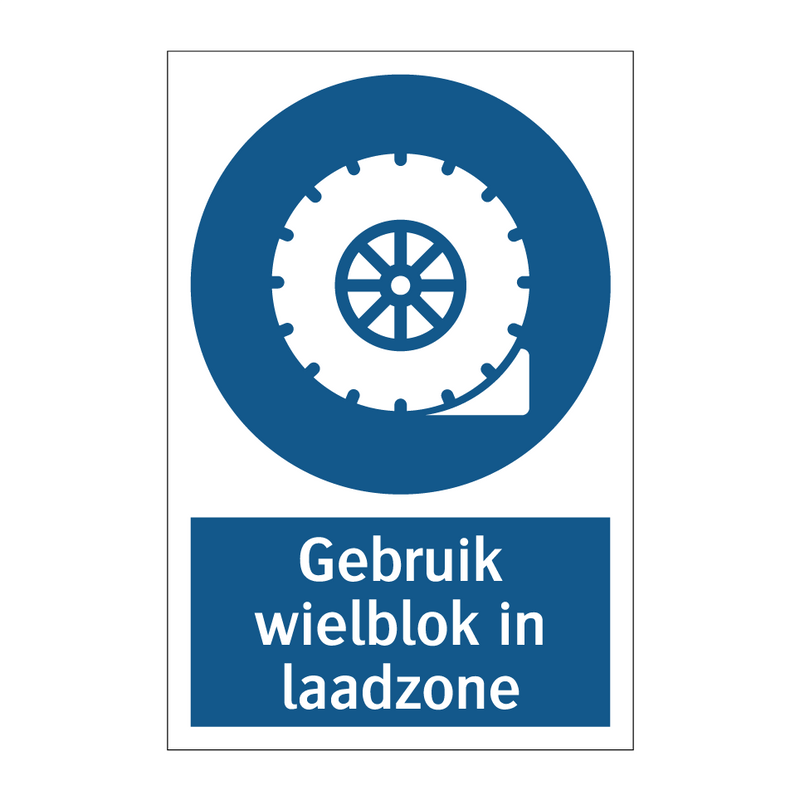 Gebruik wielblok in laadzone & Gebruik wielblok in laadzone & Gebruik wielblok in laadzone