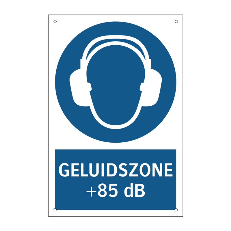 GELUIDSZONE + 85 dB & GELUIDSZONE + 85 dB & GELUIDSZONE + 85 dB & GELUIDSZONE + 85 dB