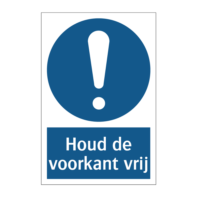 Houd de voorkant vrij & Houd de voorkant vrij & Houd de voorkant vrij & Houd de voorkant vrij