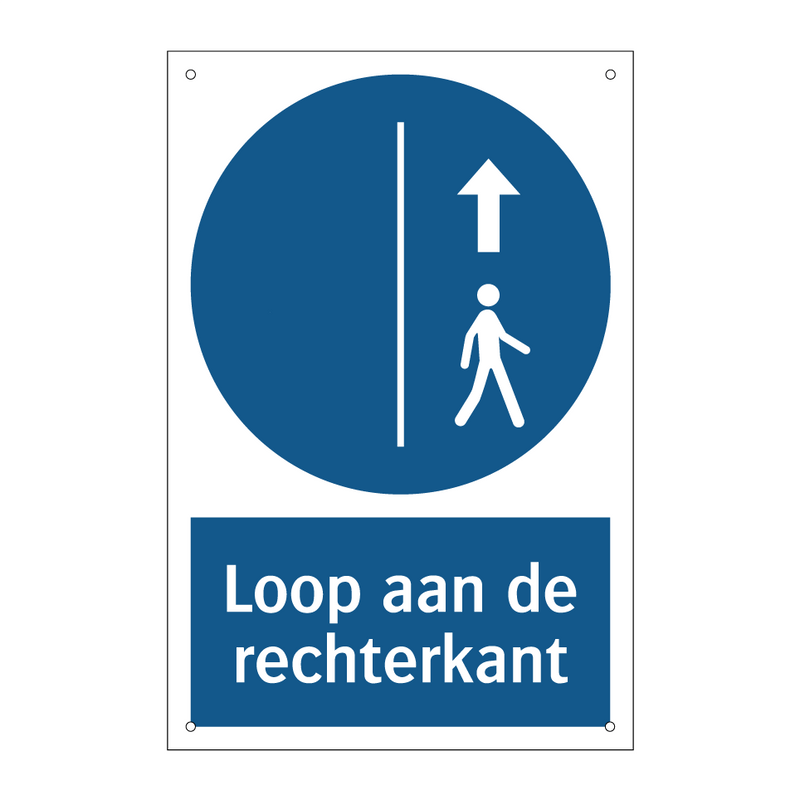 Loop aan de rechterkant & Loop aan de rechterkant & Loop aan de rechterkant