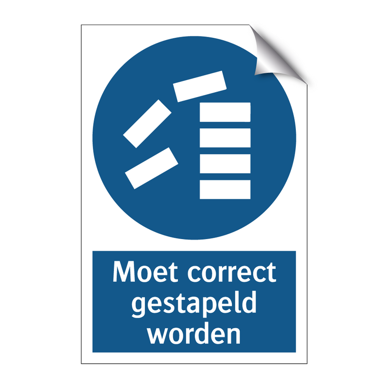 Moet correct gestapeld worden & Moet correct gestapeld worden & Moet correct gestapeld worden