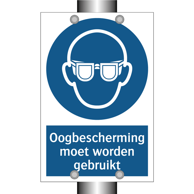 Oogbescherming moet worden gebruikt & Oogbescherming moet worden gebruikt