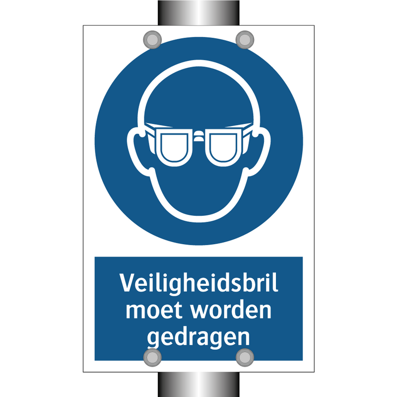 Veiligheidsbril moet worden gedragen & Veiligheidsbril moet worden gedragen