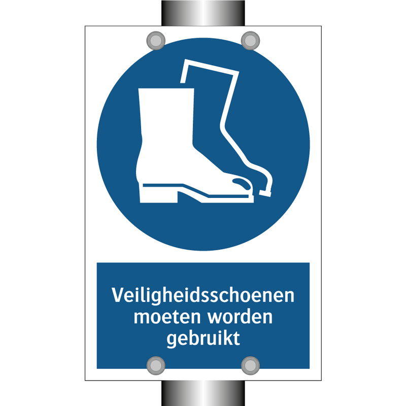 Veiligheidsschoenen moeten worden gebruikt & Veiligheidsschoenen moeten worden gebruikt