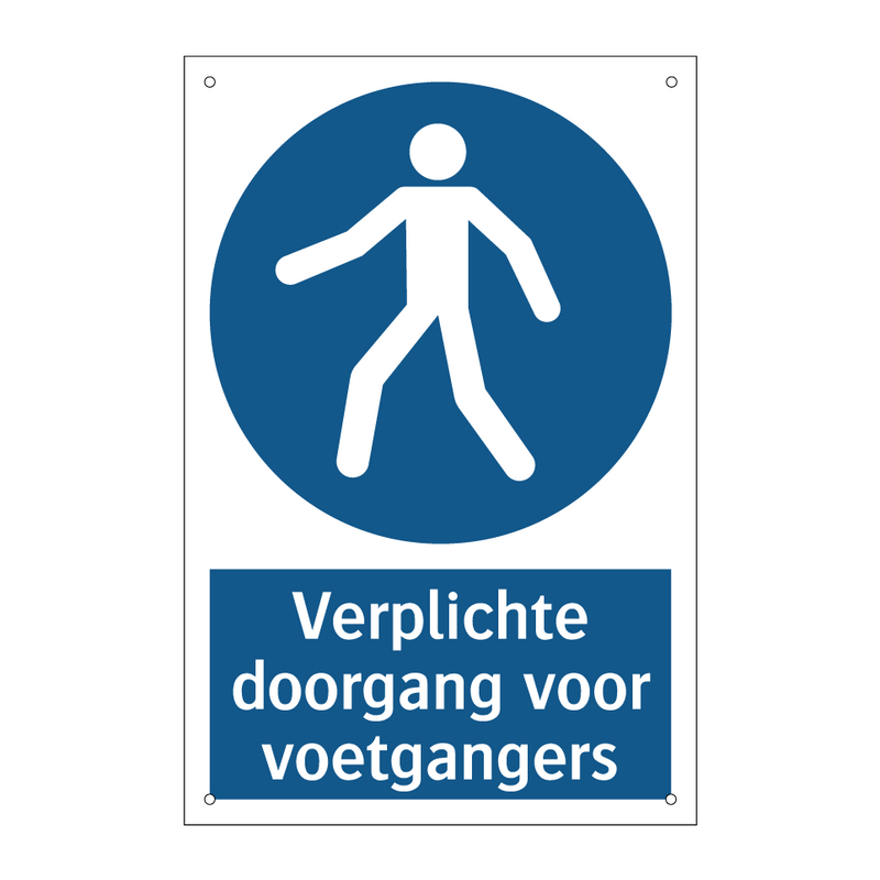 Verplichte doorgang voor voetgangers & Verplichte doorgang voor voetgangers