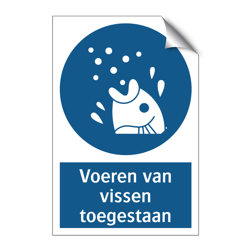 Voeren van vissen toegestaan & Voeren van vissen toegestaan & Voeren van vissen toegestaan