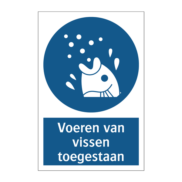 Voeren van vissen toegestaan & Voeren van vissen toegestaan & Voeren van vissen toegestaan