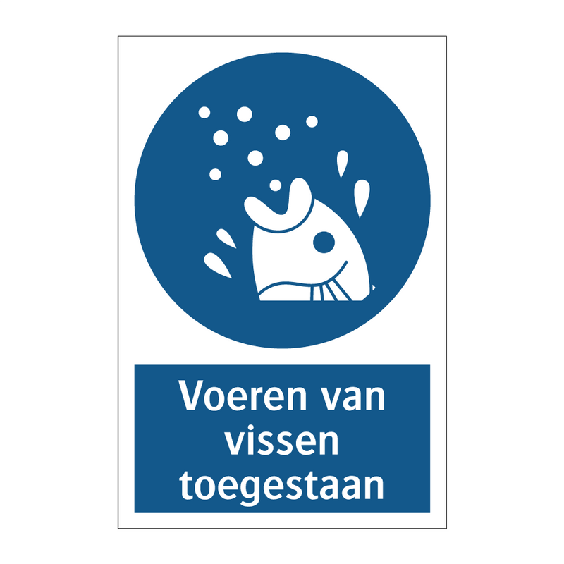 Voeren van vissen toegestaan & Voeren van vissen toegestaan & Voeren van vissen toegestaan