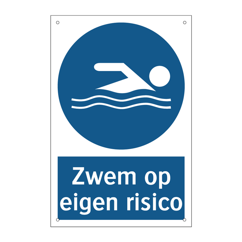 Zwem op eigen risico & Zwem op eigen risico & Zwem op eigen risico & Zwem op eigen risico