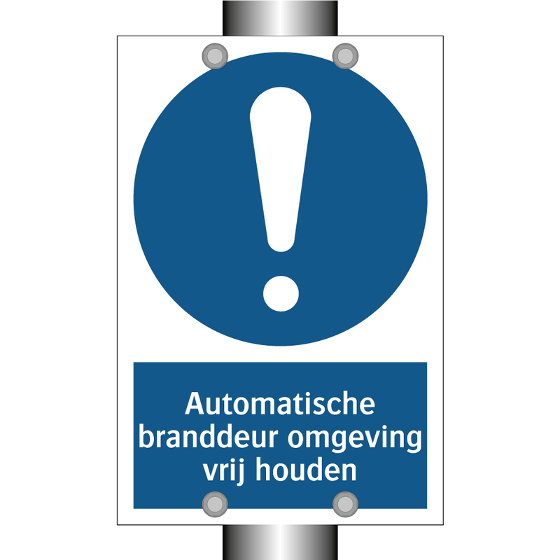 Automatische branddeur omgeving vrij houden & Automatische branddeur omgeving vrij houden