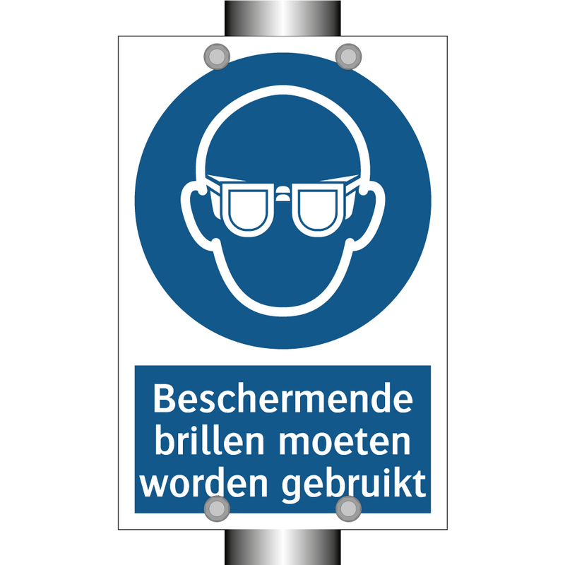 Beschermende brillen moeten worden gebruikt & Beschermende brillen moeten worden gebruikt